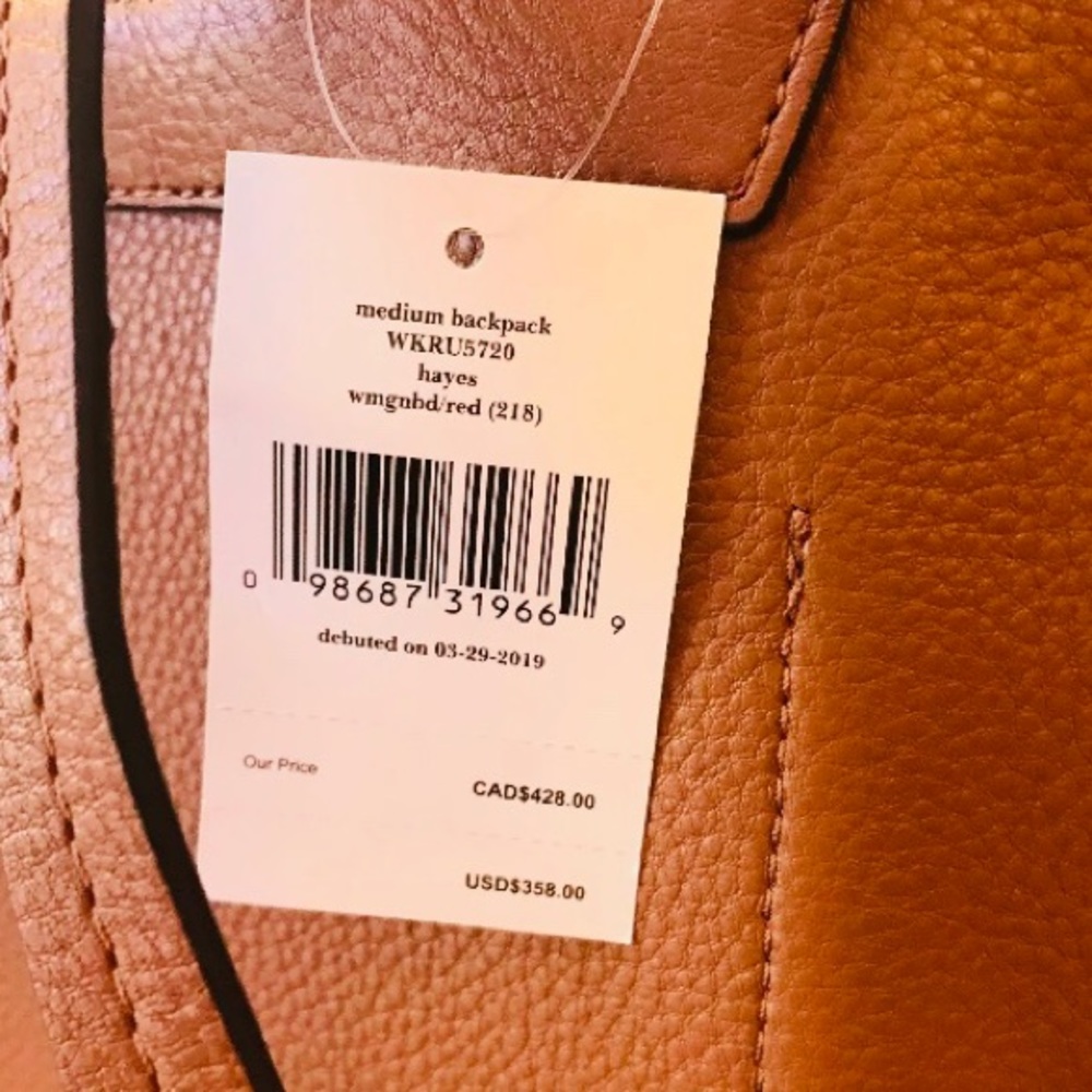 Kate spade medium Hayes backpack warm ginger - Picture 4 of 8